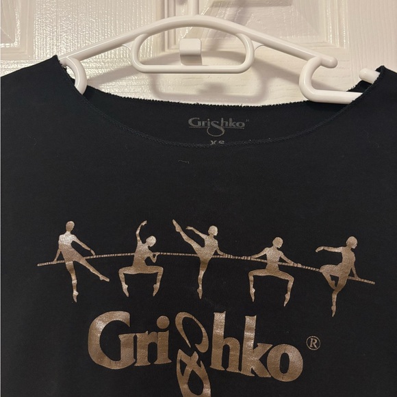 Black Ballet Crop Top - Picture 2 of 2